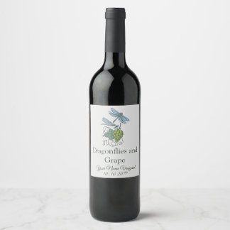 Rótulo da garrafa de vinho personalizada da vinhet