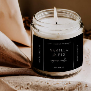 rótulo de adesivo de etiqueta de produto de vela t