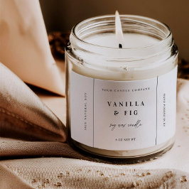 Rótulo de adesivo de etiqueta de produto de vela t