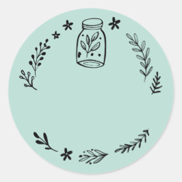 Rótulo de adesivo em branco para Pote / Tempero