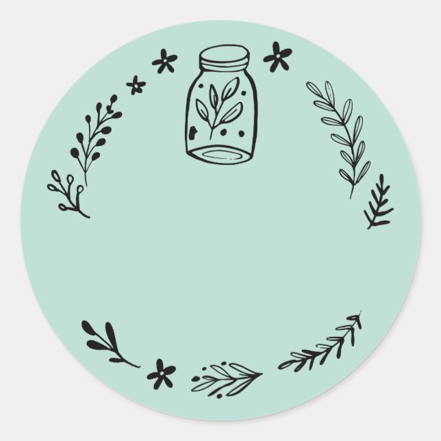 Rótulo de Adesivo em Branco para Pote / Tempero (Frente)