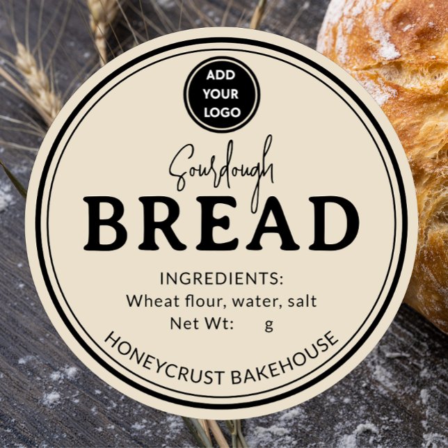 rótulo de adesivo para pão de fermento natural da  (Criador carregado)