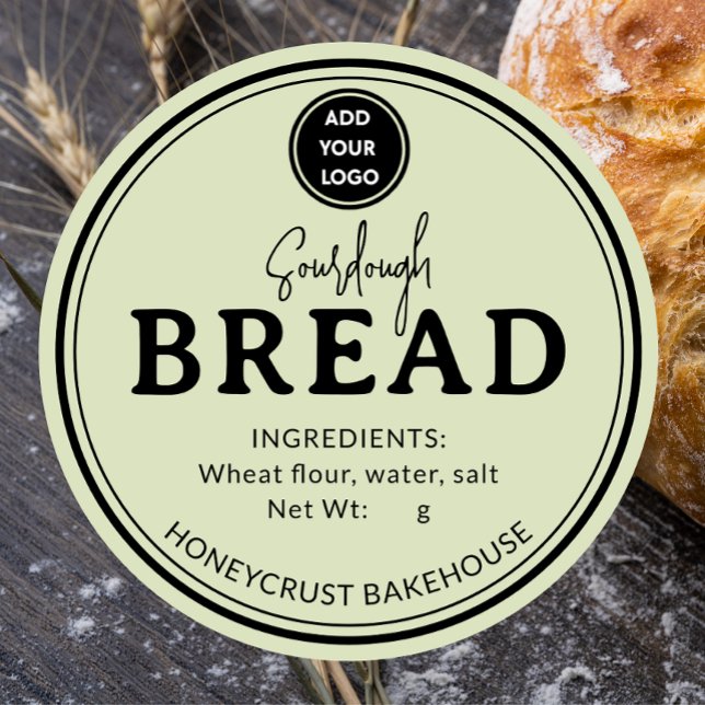 Rótulo de Adesivo para Pão de Fermento Natural da  (Criador carregado)
