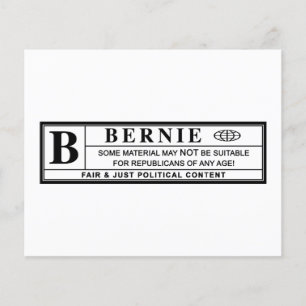 Rótulo de Alerta de Bernie Sanders