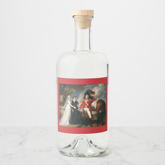 Rótulo de Bebida Alcoólica de Design Vintage (Frente)