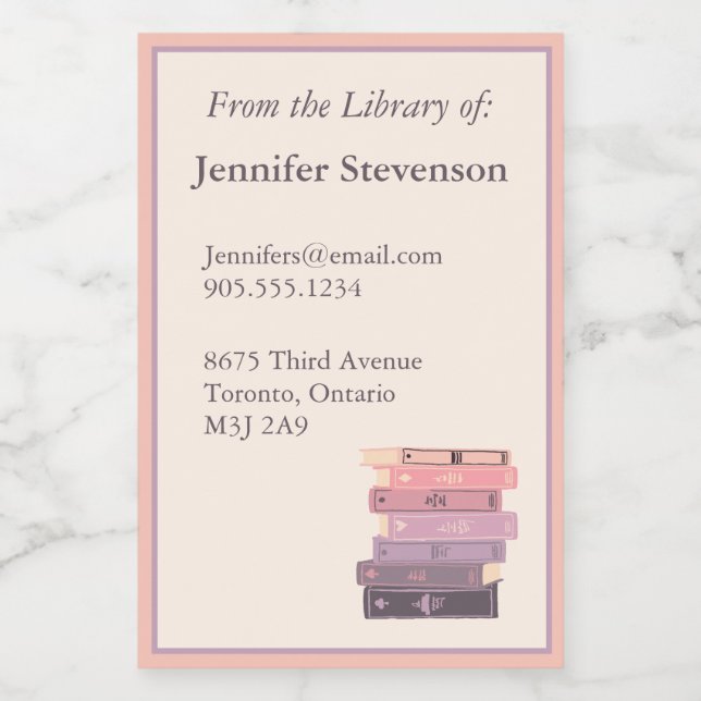 Rótulo de Bookplate (Rótulo Único)