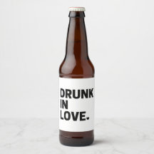 Rótulo de Cerveja Bêbado de Amor 