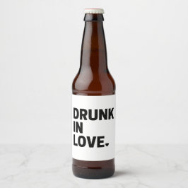 Rótulo de Cerveja Embriagado de Amor
