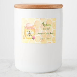 Rótulo de conservas de mel