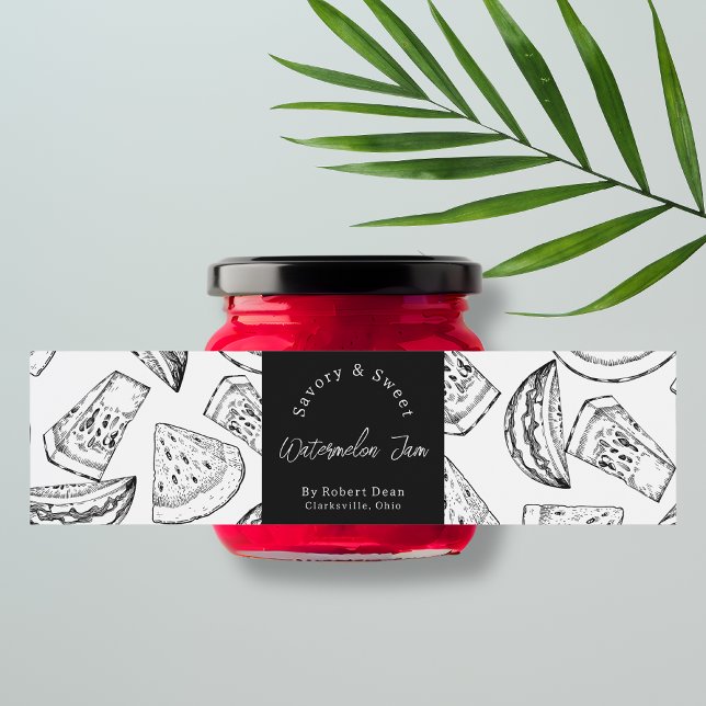 Rótulo de Enrolamento do Embraiamento de Melancia  (Criador carregado)