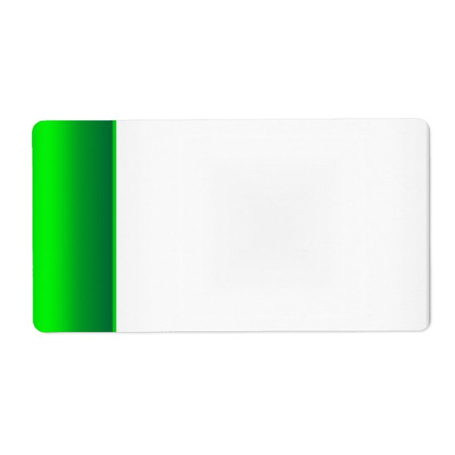Rótulo de etiqueta de nome de festa verde (Frente)