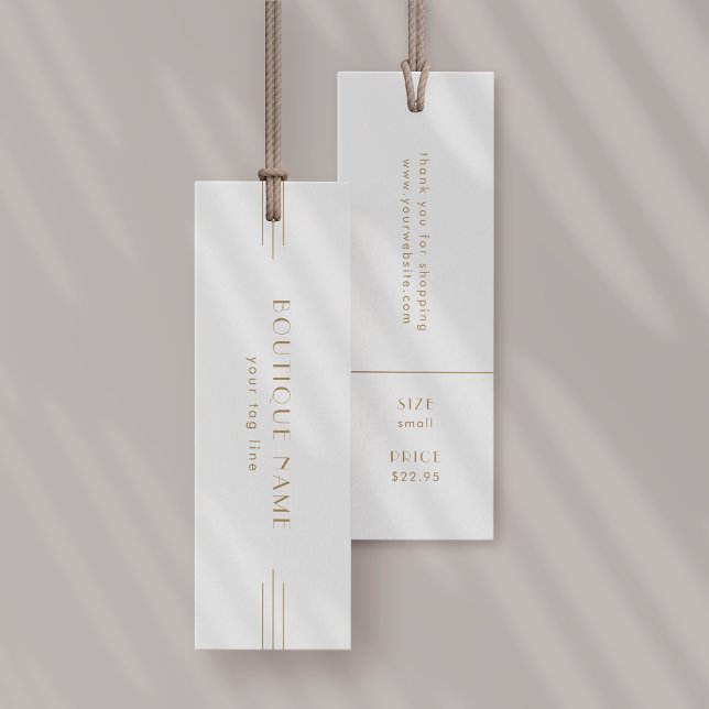 Rótulo de etiqueta de preço da etiqueta de hangar  (EVERLY Gold Art Deco Hang Tag Label Price Tag)