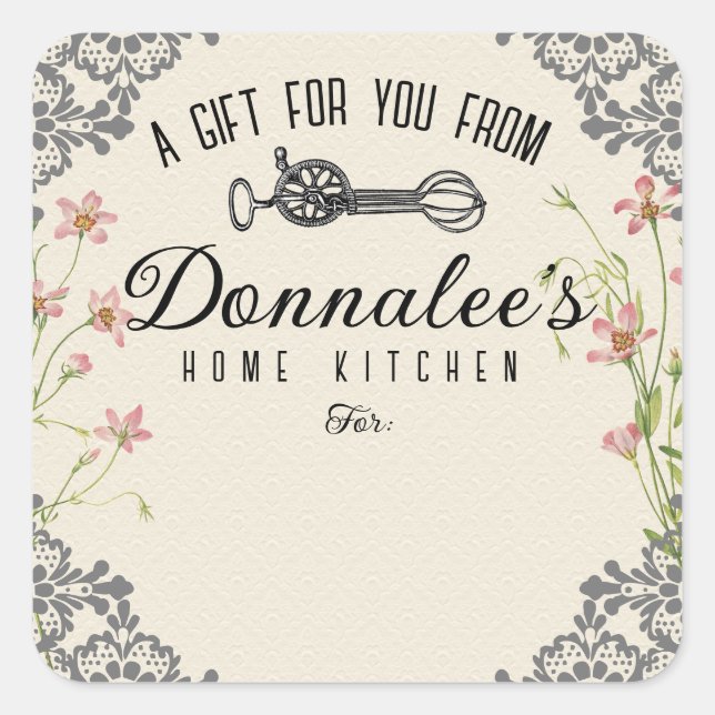 Rótulo de etiqueta de presente para panificação de (Frente)