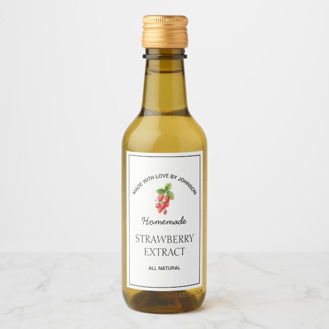 Rótulo de Extrato de Morango (Frente)