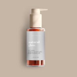 Rótulo de Frasco Cosmético Moderno