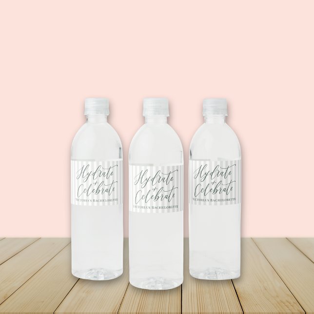 Rótulo de Frasco de Água Personalizado para Margs  (Margs & Matrimony water bottle label – perfect for bridal party weekend on Beach | Fiesta theme)