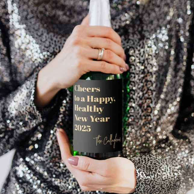 Rótulo de Frasco Personalizado de Saúde Moderno (Criador carregado)