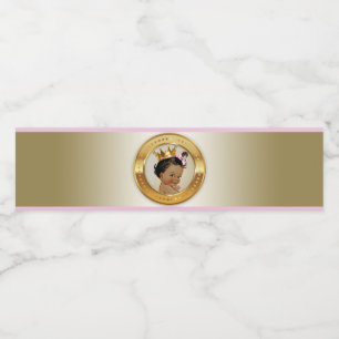 Rótulo de Garrafa de Água Chá da Princesa Menina