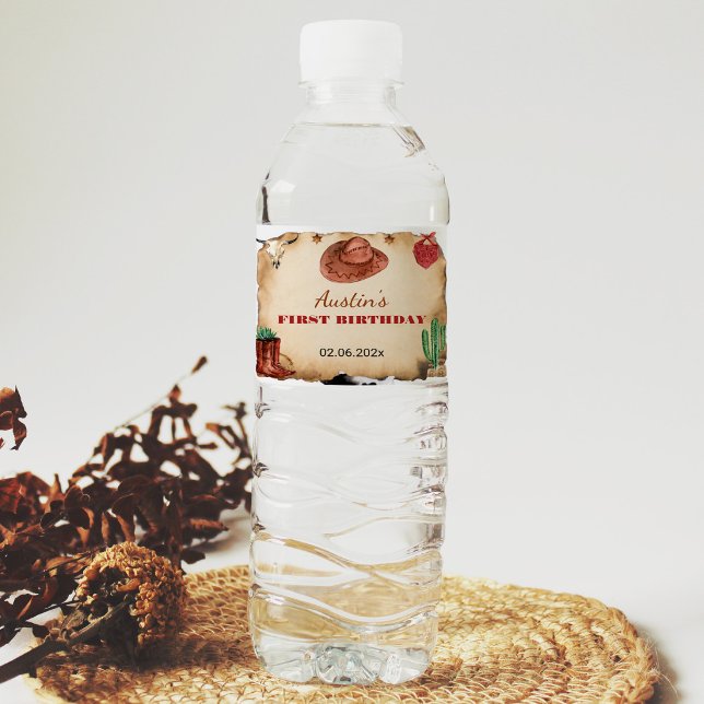 Rótulo de Garrafa de Aniversário do Rodeo Ocidenta (Criador carregado)