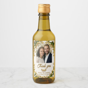 Rótulo de Garrafa de Casamento Dogwood da Carolina