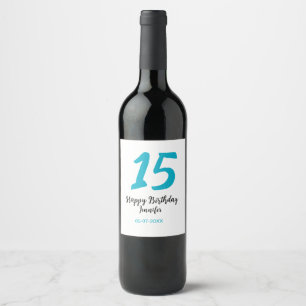 Rótulo De Garrafa De Cerveja 15 aniversário quiencenera adicionar data ano temp