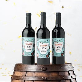 Rótulo De Garrafa De Cerveja 1950's Retro Party