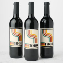 1966 60º Aniversário Listra Retro Vintage 