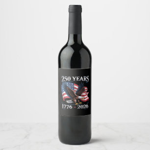 Rótulo De Garrafa De Cerveja 250 Anos 4 De Julho Águia Bandeira EUA 1776 2026