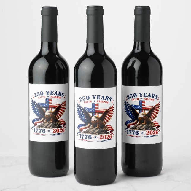 Rótulo De Garrafa De Cerveja 250 Anos de Fé e Liberdade (Garrafas)