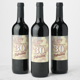 Rótulo De Garrafa De Cerveja 30 e fabuloso