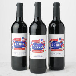 Rótulo De Garrafa De Cerveja 4 de Julho 250º Aniversário Família