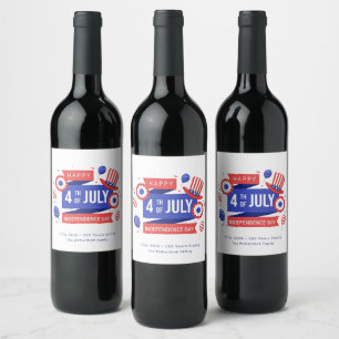 Rótulo De Garrafa De Cerveja 4 de Julho 250º Aniversário Família