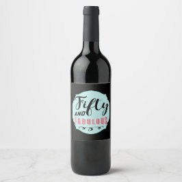 Rótulo De Garrafa De Cerveja 50 e Fabuloso rótulo de vinho decorativo do Partid