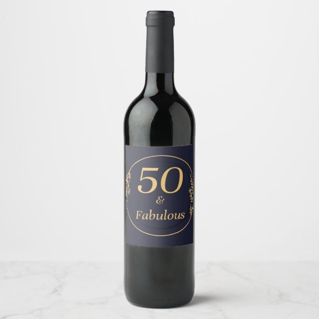 Rótulo De Garrafa De Cerveja 50 e Fabulosos  (Frente)