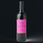 Rótulo De Garrafa De Cerveja 50 Fabuloso Neon Pink Name 50th Birthday<br><div class="desc">Uma etiqueta de vinho rosa brilhante moderna e moderna, de 50º aniversário, com o texto 50 e fabulosa em caligrafia-chic a preto, num fundo cor-de-rosa neon. Basta adicionar seu nome e suas etiquetas de vinho de presente de festa de aniversário 50ª estão prontas para ir. Desenvolvido exclusivamente para você pelo...</div>