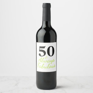 Rótulo De Garrafa De Cerveja 50 & Sempre Fabuloso