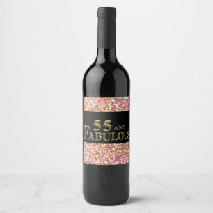 Rótulo De Garrafa De Cerveja 55º Aniversário
