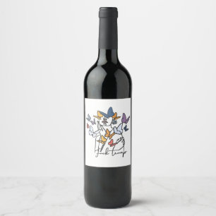 Rótulo De Garrafa De Cerveja 86 47 Camisa Floral Anti-Trump, Presidente Impeach