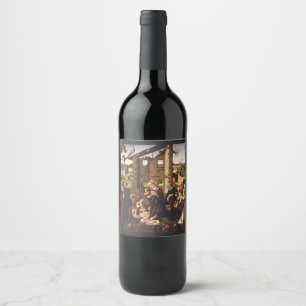 Rótulo De Garrafa De Cerveja A Adoração de Biagio d'Antonio Arte Medieval