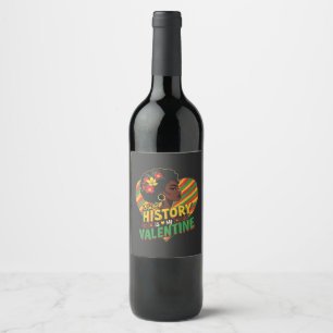 Rótulo De Garrafa De Cerveja A História Negra É Meu Namorados Mês de História N