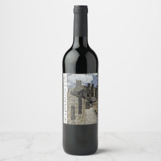 Rótulo De Garrafa De Cerveja A vida é excelente, mas o vinho é melhor.