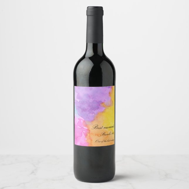 Rótulo De Garrafa De Cerveja Abertura de aquarela (Frente)