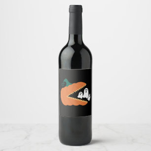 Rótulo De Garrafa De Cerveja Abóbora de Halloween Fantasmas Divertidos Meninos 