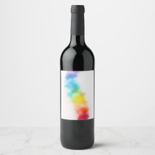 Rótulo De Garrafa De Cerveja Abstrato Azul Cor-de-rosa amarelo-laranja azul col