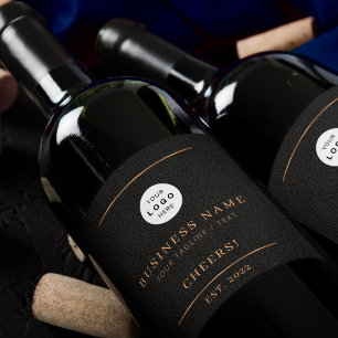 Rótulo De Garrafa De Cerveja Adicione seu logotipo ao nome da empresa de negóci