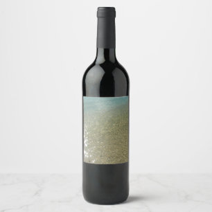 Rótulo De Garrafa De Cerveja Água na Praia I Fotografia Abstrata da Natureza