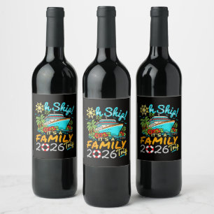 Rótulo De Garrafa De Cerveja Ah Nave É uma Viagem em Família 2026 Combinando Fa