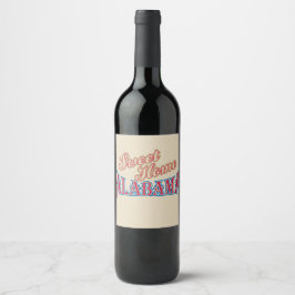 Rótulo De Garrafa De Cerveja Alabama é Lar