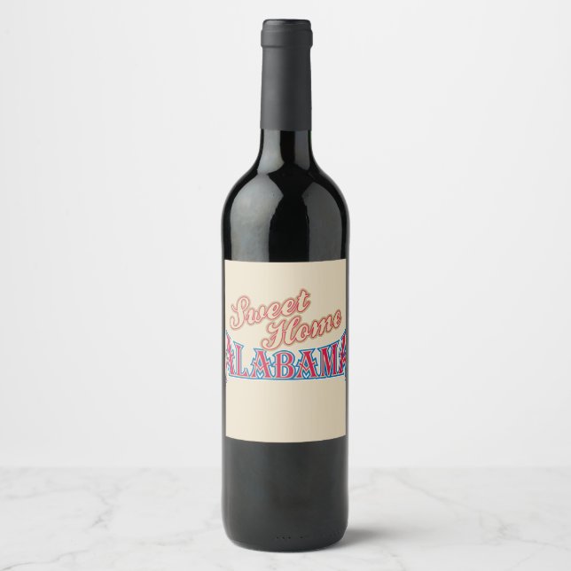Rótulo De Garrafa De Cerveja Alabama é Lar (Frente)