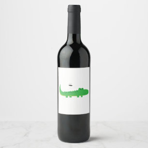Rótulo De Garrafa De Cerveja Alligador
